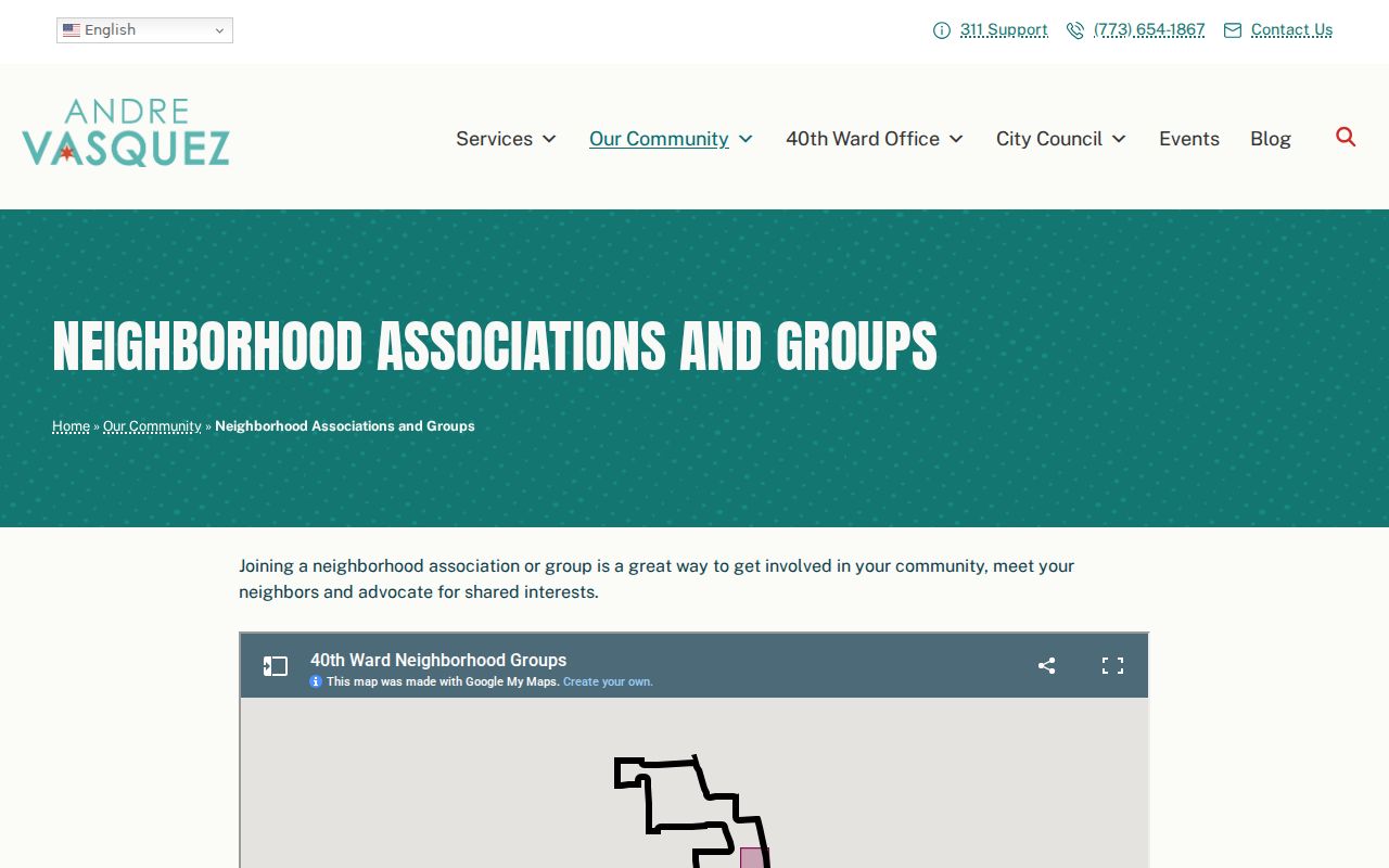 Chicago neighbors and 40th Ward neighborhood associations
